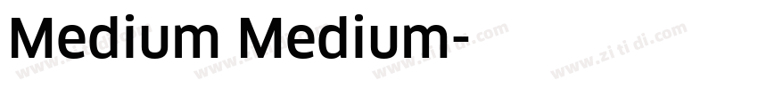 Medium Medium字体转换